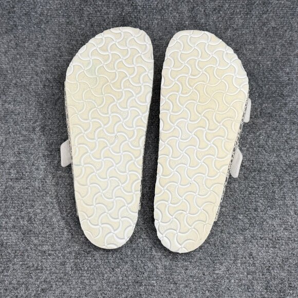 Birkenstock Arizona Sandals Women's Size 10 Silver Grey Buckle Slide Flip Flops - Picture 10 of 13